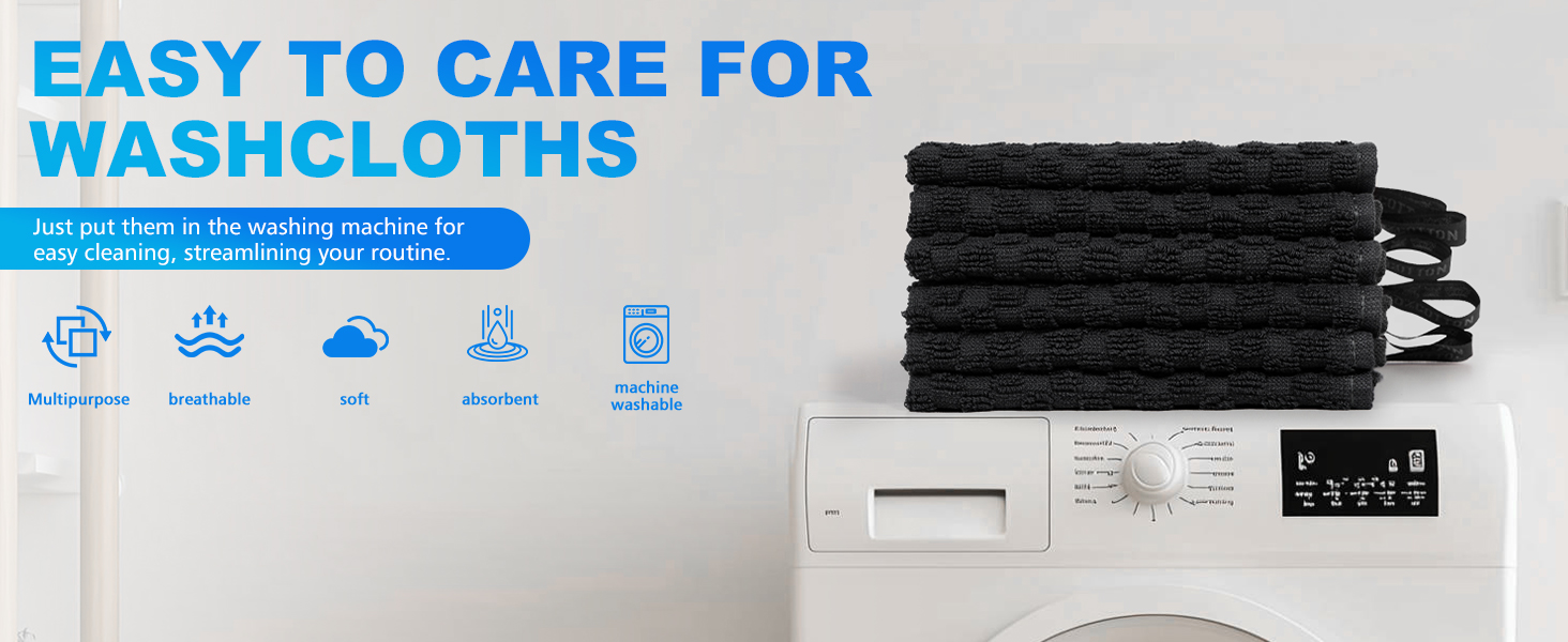 100% Cotton Wash Cloths