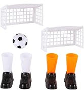 1 Set Finger Soccer Game Finger Footballs Match Funny Finger Table Game Set with Two Goals for Fa...