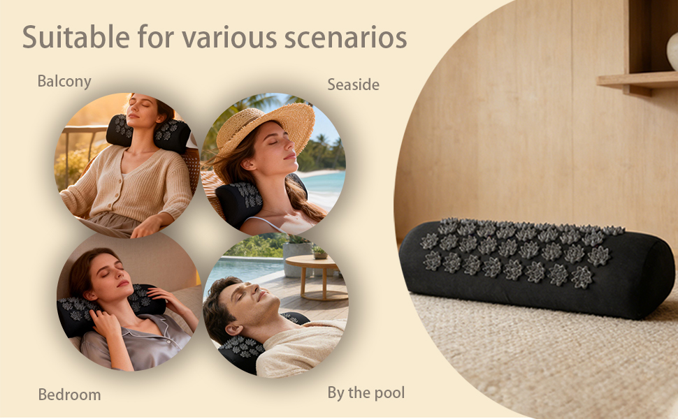 acupressure neck pillow for sofa bedroom balcony relaxation