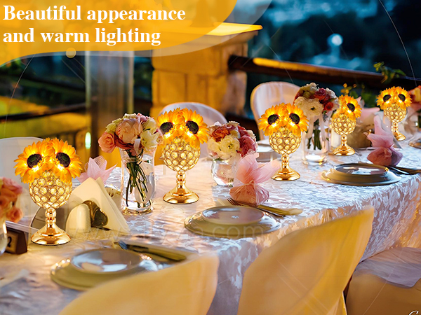 Sunflower Lamp Touch Table Lamp