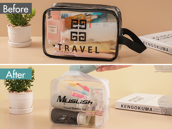 travel bottles, travel size toiletries, travel containers, travel bottles for toiletries