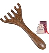 Wooden Handheld Manual Massage Tools, Meridian Massage Brush, Scalp Massage Tool, Head Massager, ...