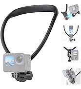 VRIG AC-01 Magnetic Neck Mount for Action Camera, One-Click Quick Release & Claw-Mini Adapter Mou...