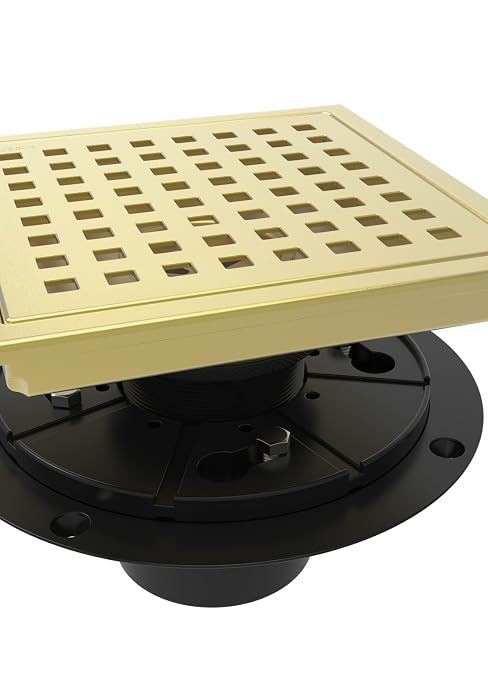 gold shower drain
