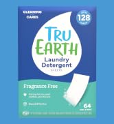 Tru Earth Compact Dry Laundry Detergent - Up to 128 Loads (64 Sheets) - Paraben-Free - Original E...