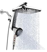 Shower Head with Handheld - High Pressure Filtered Hand Held Showerheads | 12" Rainfall Shower He...