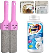Adupaper Pumice Stone for Toilet Bowl Cleaning, Scouring Stick Remove Toilet Bowl Hard Water Ring...