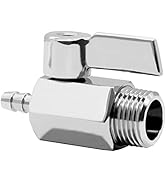 Beduan Stainless Steel 3/8" Hose Barb x 1/4"NPT Male Mini Ball Valve for Home Brew Kettle
