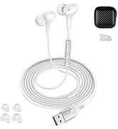 iMangoo USB A Headphones Wired Earbuds for School Students Home Office | 7.5ft Long Cord,3 Sizes ...