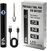 universal portable soldering iron with LED display, SYWTJ 650mAh built-in battery, rechargeable w...