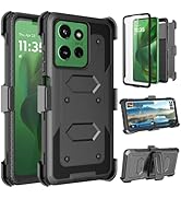 Takfox Moto G Power 5G 2025 Case, for Motorola G Power 2025 Belt Clip Holster Phone Case [Built-i...