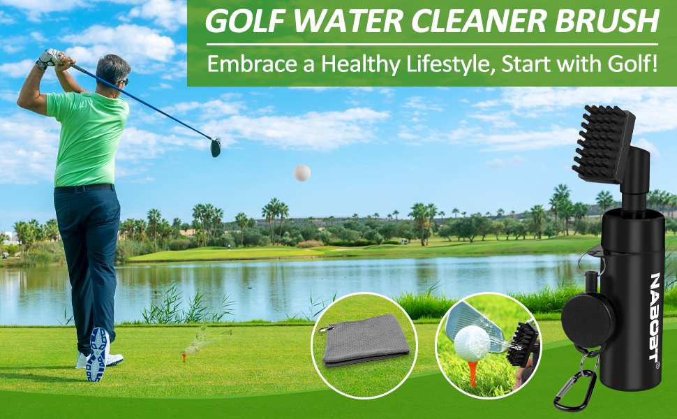golf brush with water