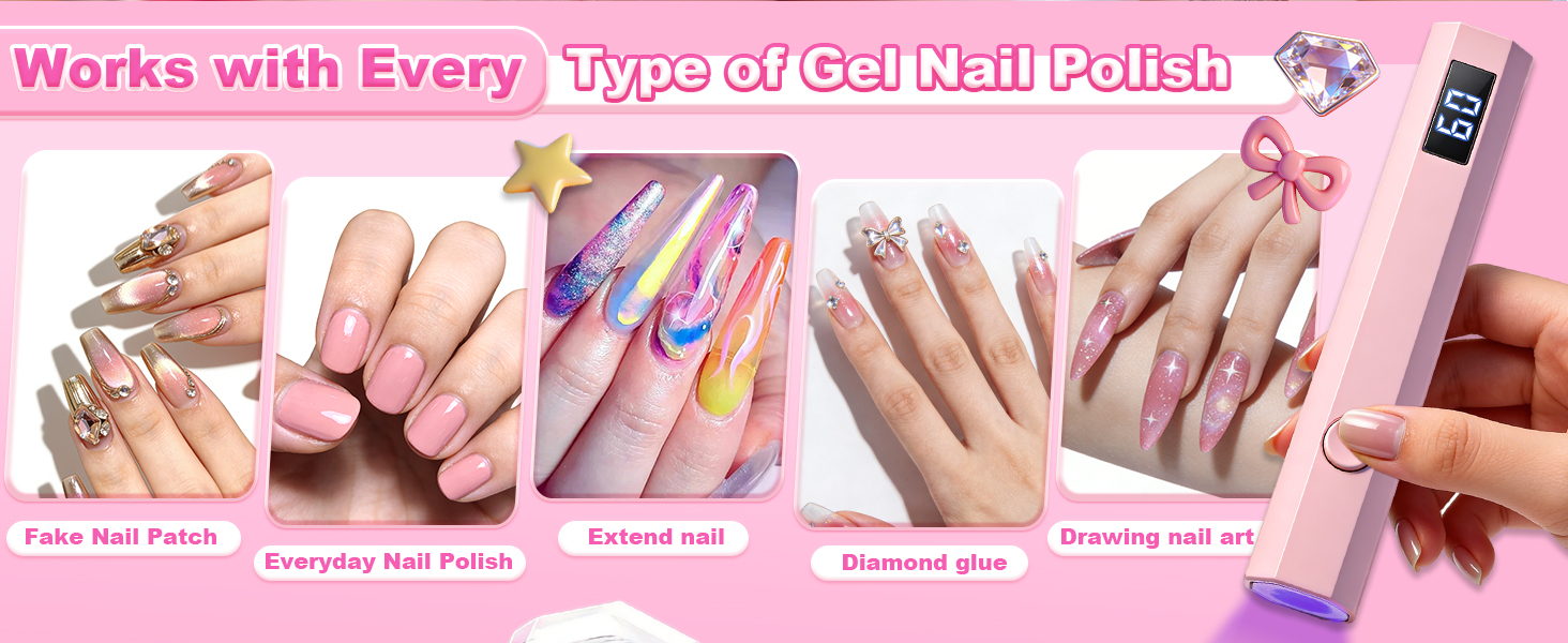 UV light for nails for most gel nail polish