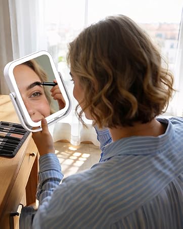rechargeable travel makeup mirror