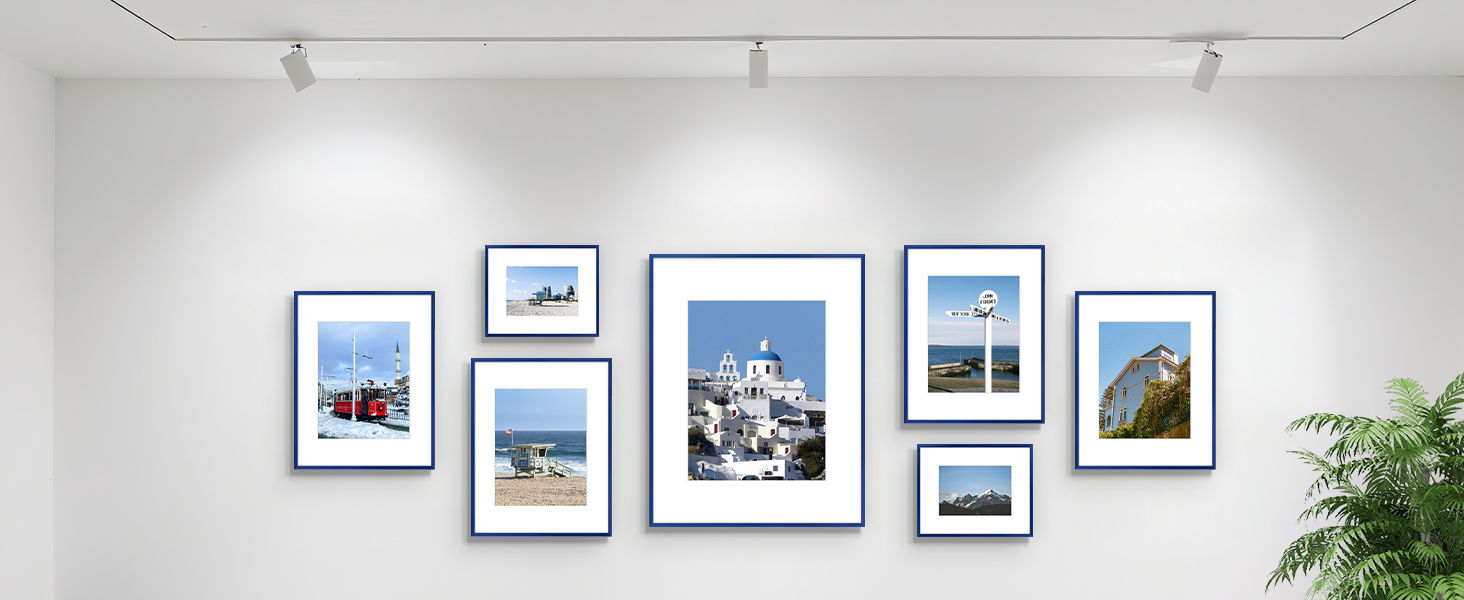 navy blue photo frame: rich, deep-blue finish adds a touch of refined elegance to any space