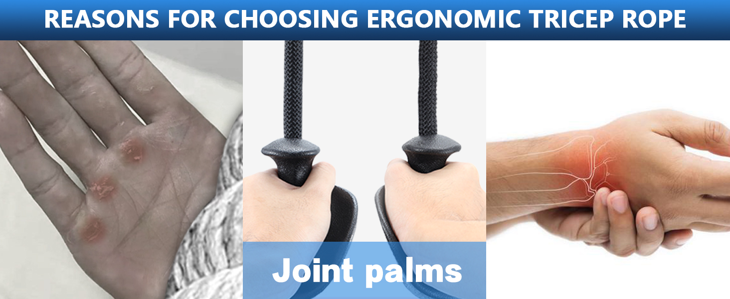 Tricep Rope with Ergonomic Handles