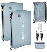 Compression Packing Cube with Electric Pump, Waterproof Travel Bag IP67 | Save Suitcase Space wit...