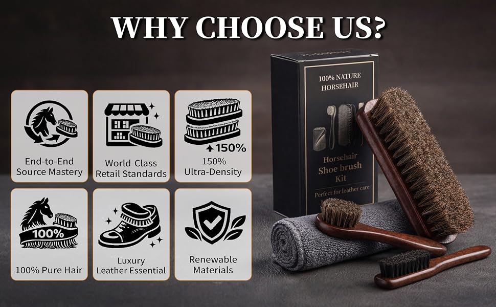 Horse Hair Shoe Brush