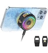 Black Shark FunCooler 5 Magnetic Cell Phone Cooler for Gaming, Portable Mobile Phone Cooling Fan ...