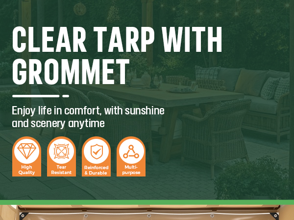 Heavy Duty Clear Tarp Waterproof