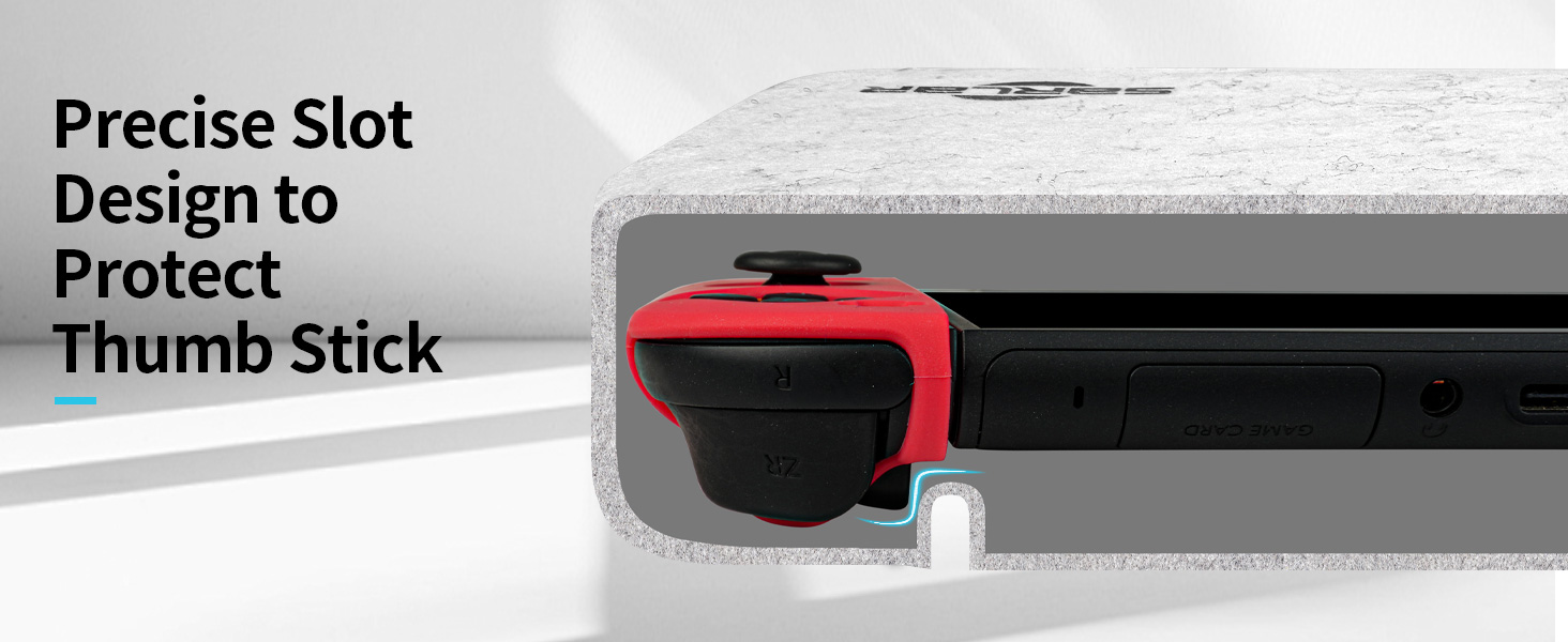 Precise Slot Design to Protect Thumb Stick