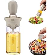 TINMIX Oil Dispenser with Brush - 200ml Olive Oil Dispenser with Silicone Basting Brush for Kitch...