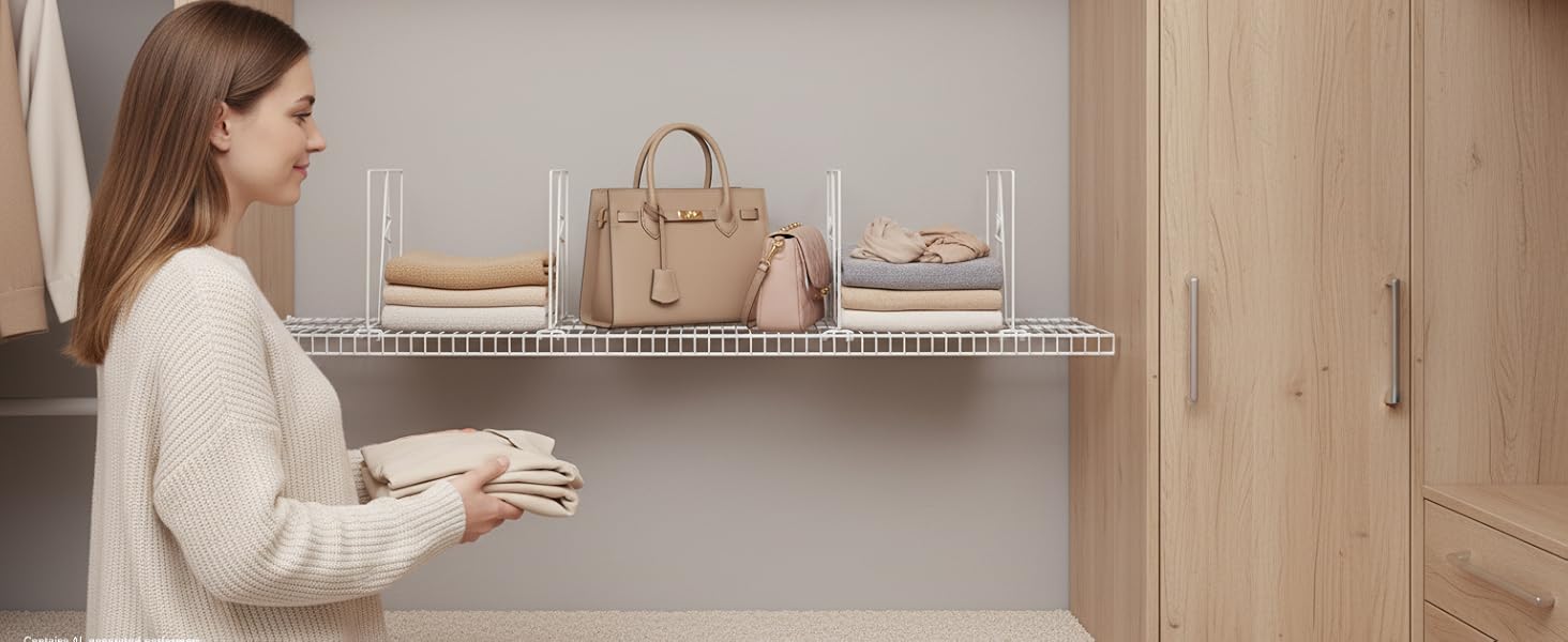 wire shelf dividers