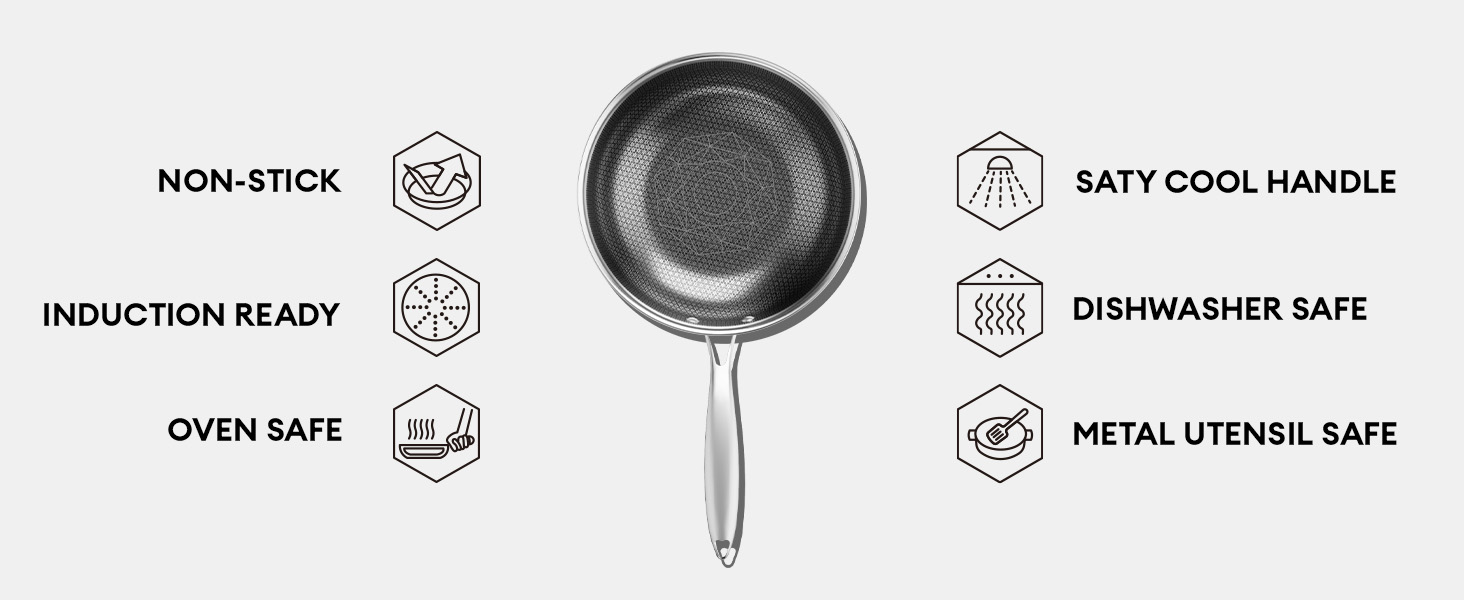 stainless steel stir-fry pan
