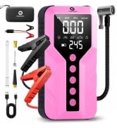 ODEGNC Jump Starter with Air Compressor, 6000A Peak Car Battery Jump Starter(All Gas/9.0L Diesel)...