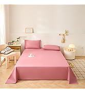 Waterproof Bed Sheet Flat Sheets Lightweight, Mattress Protector Sheet for Bed Couch Queen Size 9...