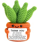 Thank You Nurse Gifts for Women, Positive Crochet Aloe Vera Emotional Support Plant, Small Apprec...