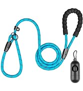 Durable Slip Lead Dog Leash, 6 FT x 1/2'' Heavy Duty Dog Leash for Large Dogs That Pull with Padd...