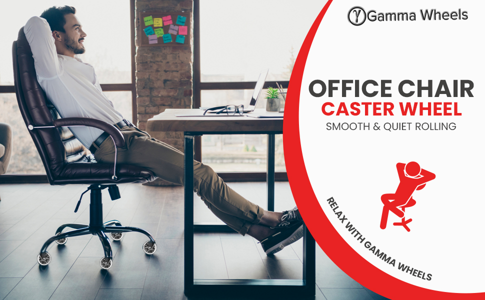 Gamma Office Chair Caster Wheel provides you best comfortability being quiet