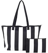 UERRUAM Tote Bag for Women,Large Corduroy Tote Bag with Zipper,Compartment,Cup Holder,Shoulder Ba...