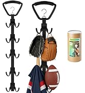TrainBoy Hockey Drying Rack, Hockey Gear Drying Rack with 5 Durable Adjustable Hooks, Hold Up to ...
