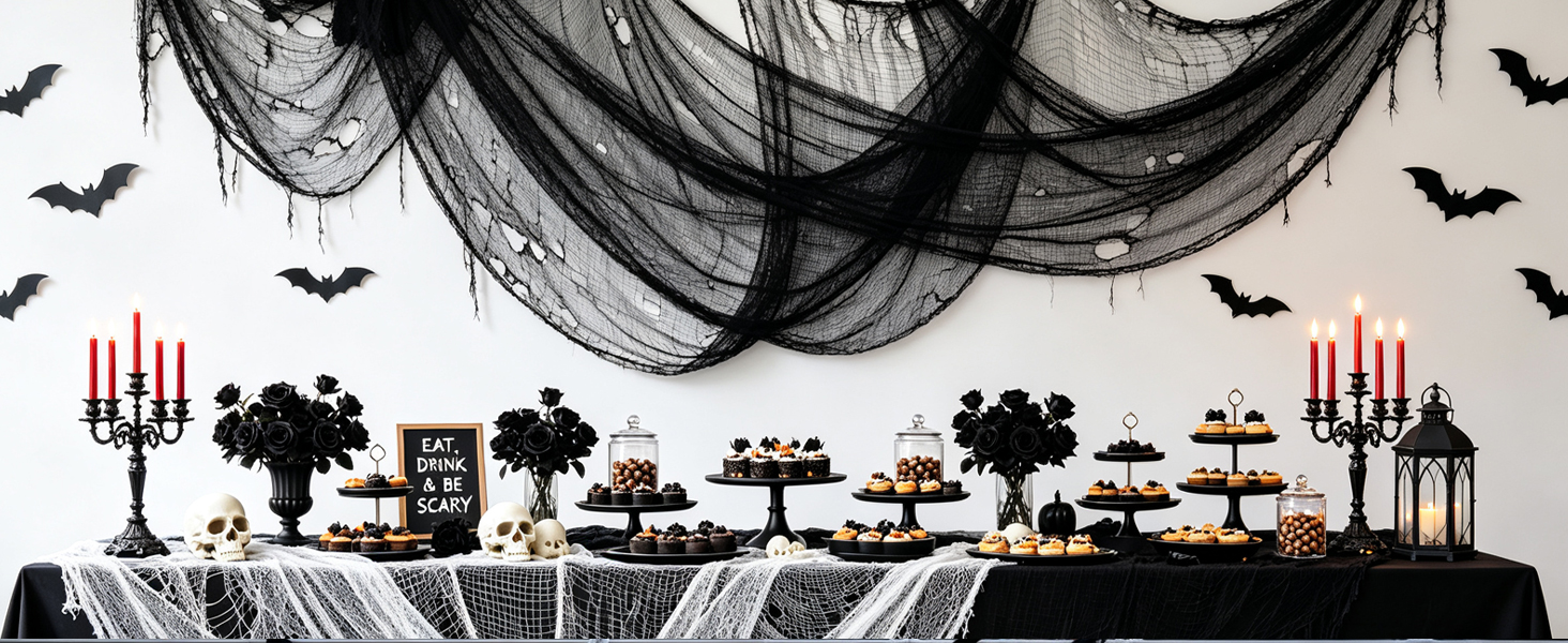 black white creepy cloth