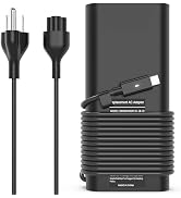 130W USB C Laptop Charger Compatible with Dell Xps 17,Precision 5550 5530 2in1,XPS 15 2in1 9575,L...