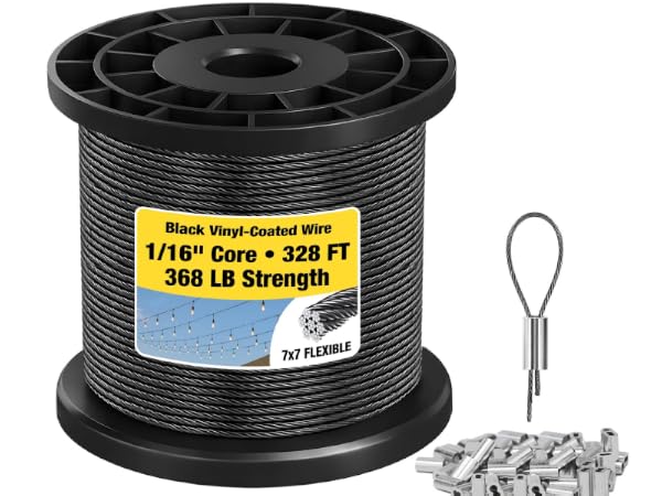 wire rope With Black Vinyl Coating