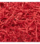 Mefleet 1 LB Crinkle Cut Paper Shred Filler Red Crinkle Paper Shredded Paper for Gift Box - Gift ...