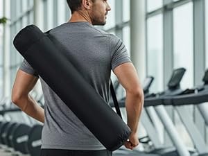 workout mat with free carry bag, ideal for travel, studios, or outdoor workouts
