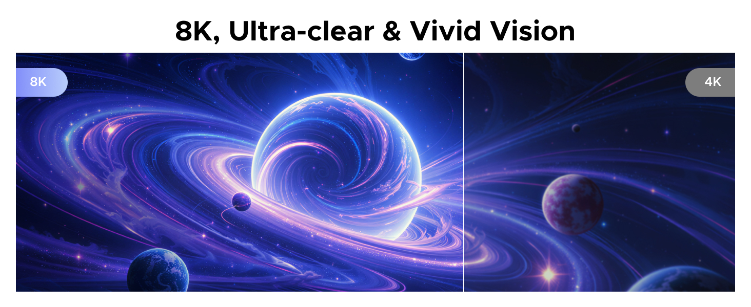 8K for vivid vision