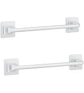 Liitrton Self Adhesive Towel Bar No Drill Hand Towel Hanger for Bathroom and Kitchen Towel Storag...