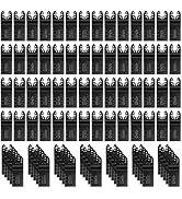 COMOWARE 105 Pcs Oscillating Saw Blades - 1-3/8” Multi Tool Blades Kits Universal Oscillating Too...