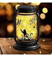 YJFWAL Solar Cat & Butterfly Lanterns Outdoor Waterproof - Cat Lover Gifts for Women Mom Grandmom...