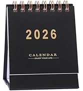Mini Desk Calendar 2025-2026 - Runs From July 2025 until Dec 2026 Monthy Small Desktop Calendar 2...