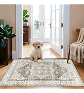 2x3 Hallway Washable Runner Rug : Vintage Soft Kitchen Bathroom Laundry Runner Non Slip Backing F...