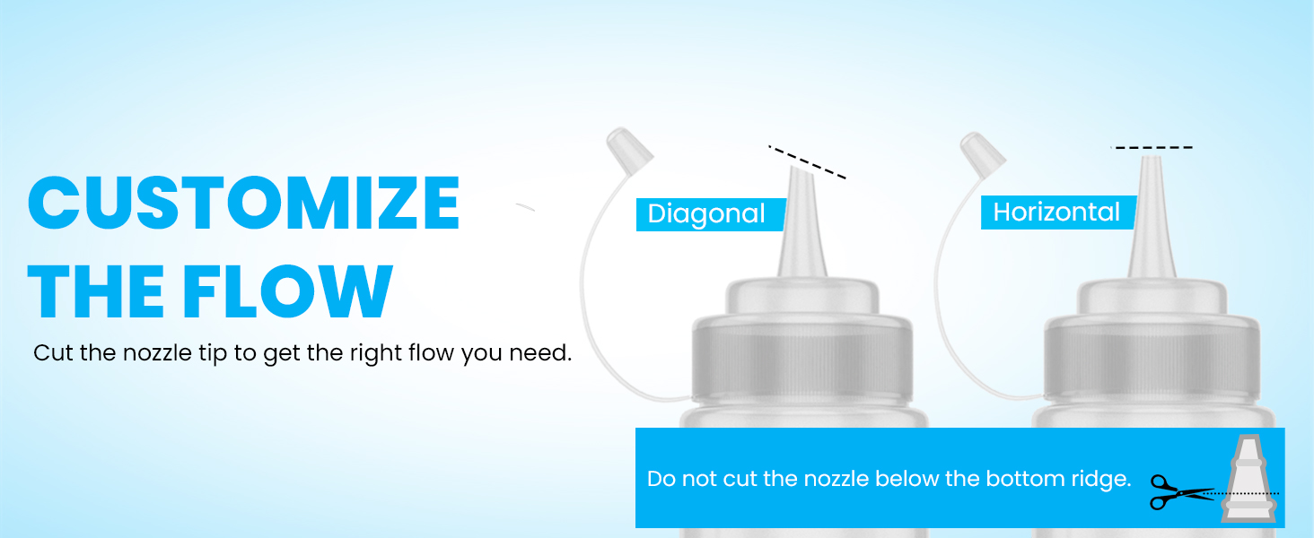 squeeze condiment plastic bottles with nozzle for sauces leak proof durable design easy to clean