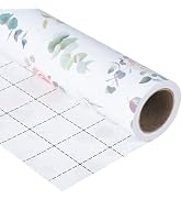 Ulmasinn Floral Wrapping Paper Roll - 17 Inches x 33 Feet - Vintage Romantic Rose Flower Gift Wra...