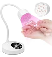 Makartt UV Nail Lamp: Mini UV Light for Gel Nails Polish Luminoza 30mW/cm² Rechargeable LED Nail ...