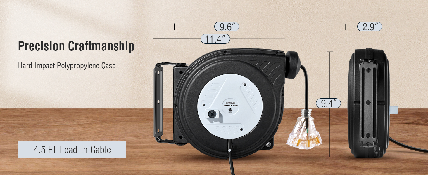 ceiling mount extension cord reel